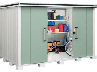 ヨド物置　エルモ　積雪型　間口３６２×奥行２２１×高さ２３６ｃｍ　ダークウッド　ＬＭＤＳ－３６２２ＨＤＷ