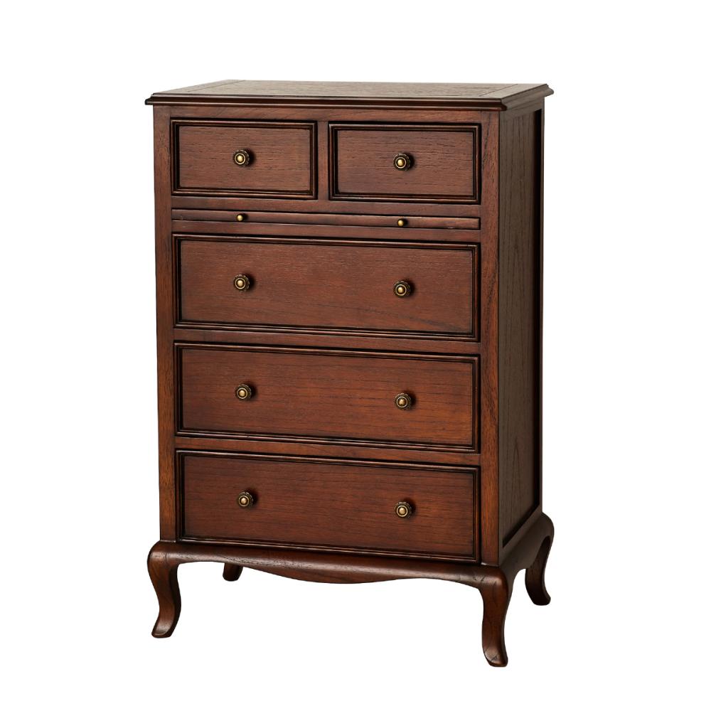 クロシオ　ウェール　４段チェスト　ブラウン　２８５８３