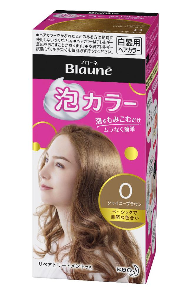 花王　ブローネ　泡カラー　０シャイニーブラウン