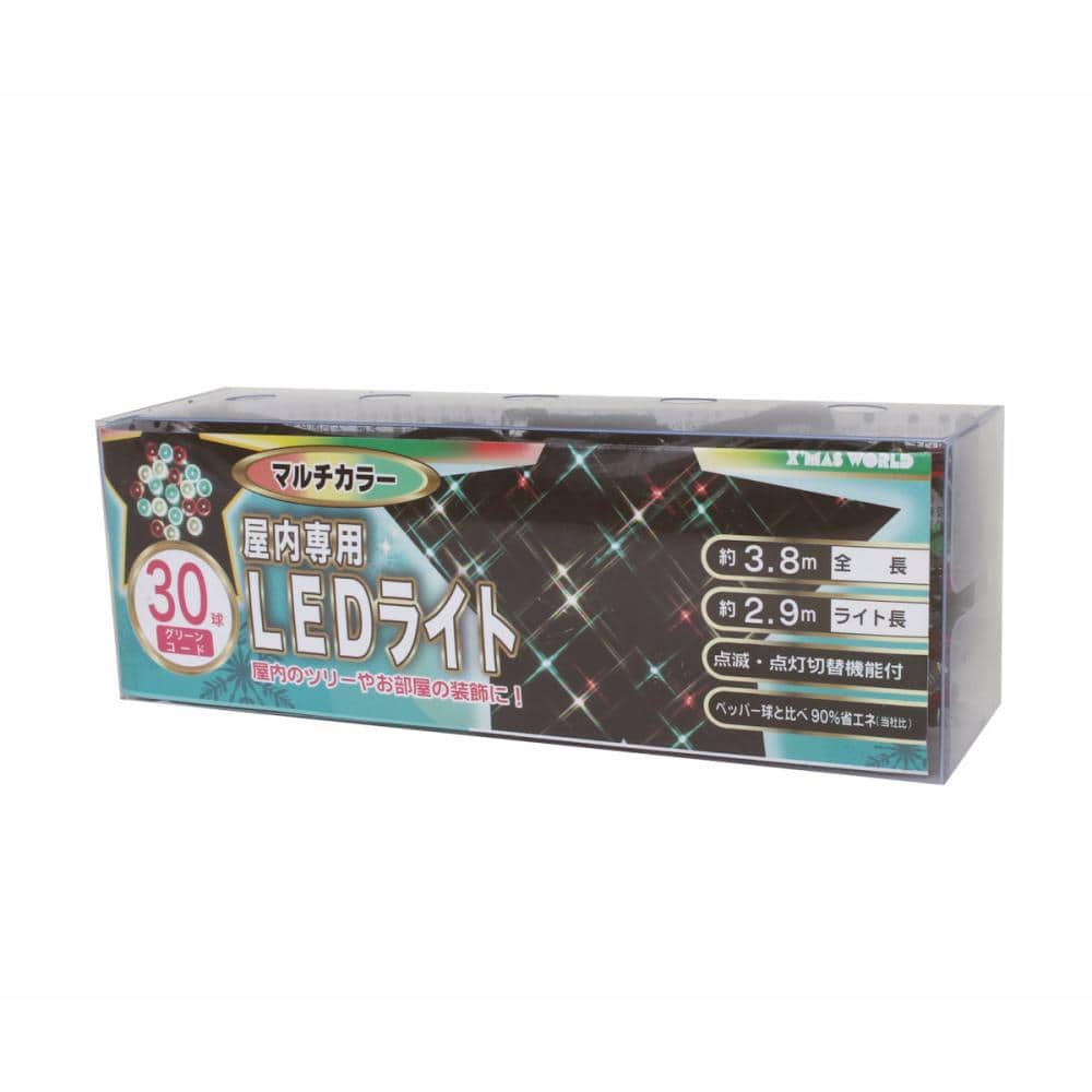 東京ローソク　ＬＥＤ３０球　屋内用　マルチカラー