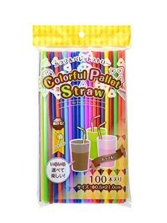 カラフルパレットストロー　１００本入