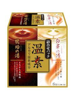 アース　温素　琥珀の湯＆白華の湯　詰め合わせパック　６包入（２種×３包入）