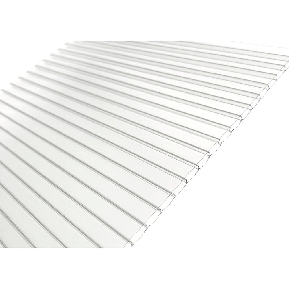 中空ポリカーボネート　ハモニカーボ　クリア　幅１０５０×高さ２２００　厚さ４ｍｍ