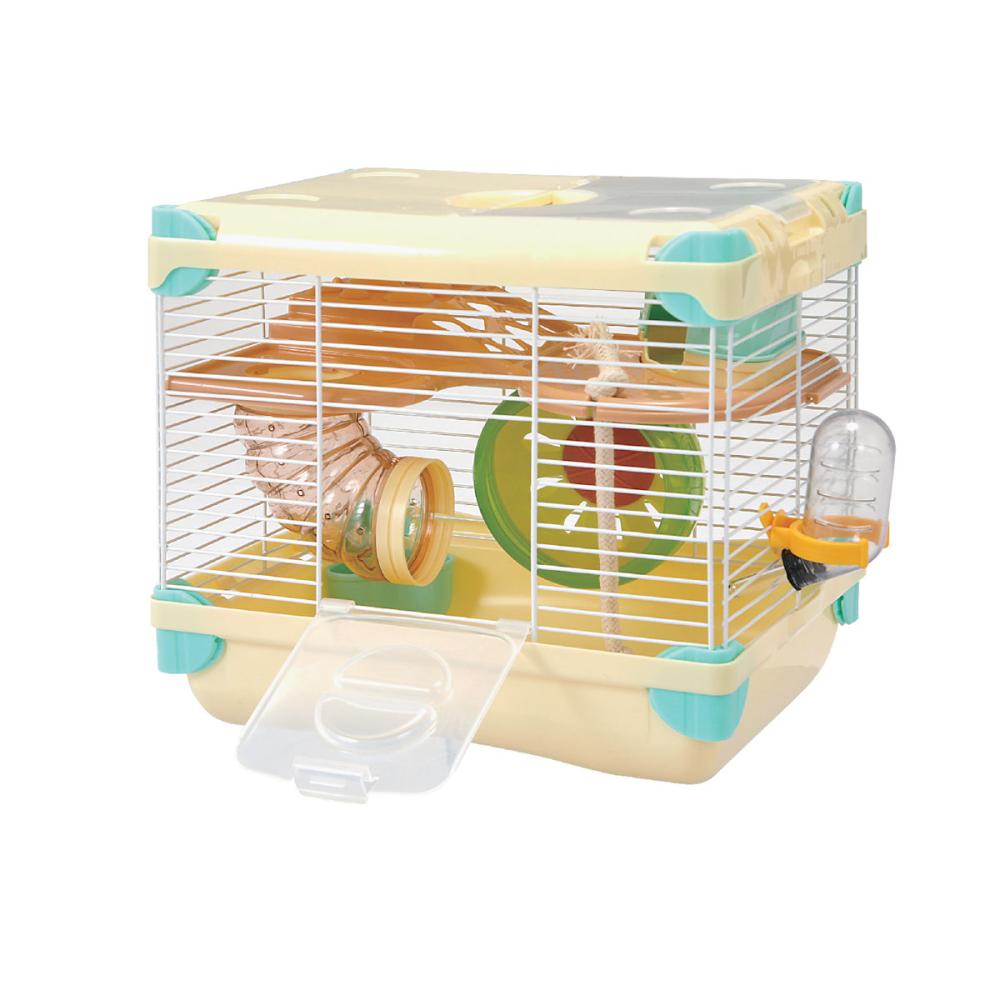 Ｐｅｔａｍｉ　ハムスターケージ　２段　イエロー　ＧＦ１０２２