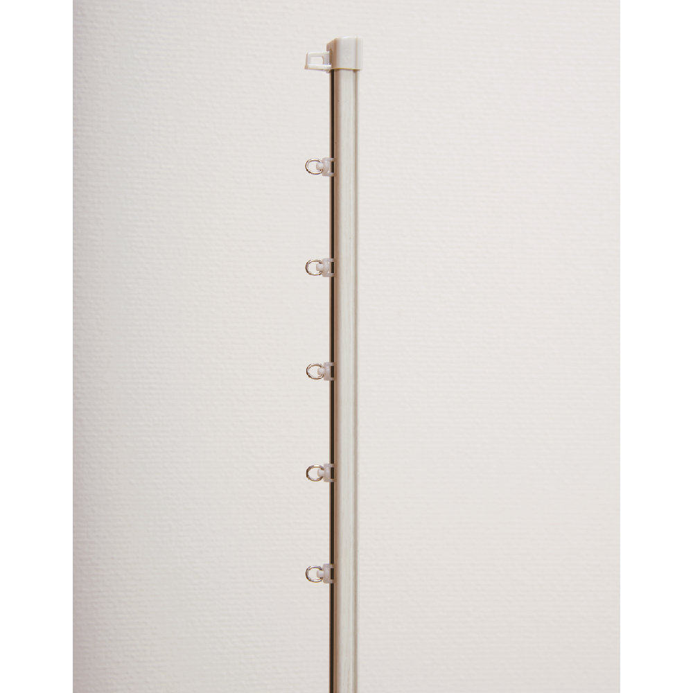 ３６０度回転ランナーレール　ホワイトウッドシングル　２ｍ