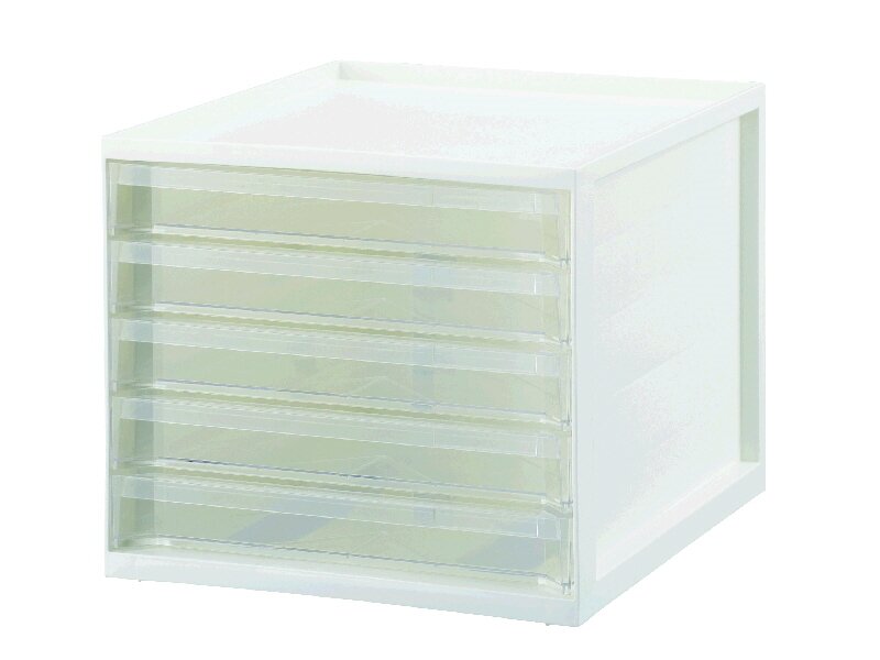 你的品牌名セレクト　レターケース５段　ホワイト