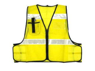 防犯パトロールベスト　イエロー　フリーサイズ　５９１８５０５