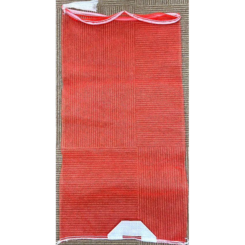 野菜ネット（赤）取っ手付　２０ｋｇ　４２×８２ｃｍ　１０枚入