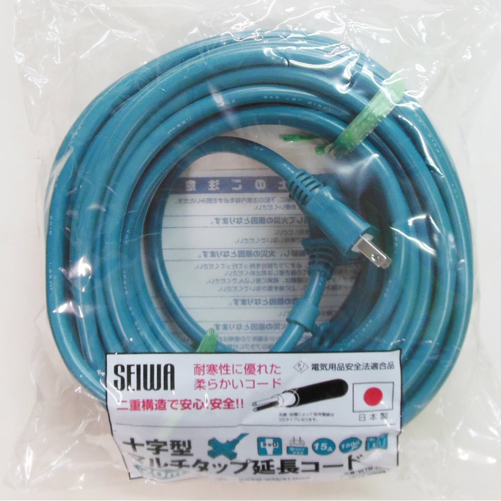 正和　延長コード　ブルー　ＶＣＴＭ－２０ＭＡ