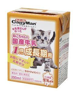 ドギーマン　ねこちゃんの国産牛乳１歳までの成長期用　２００ｍＬ