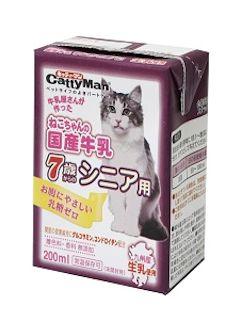ドギーマン　ねこちゃんの国産牛乳７歳からのシニア用　２００ｍＬ