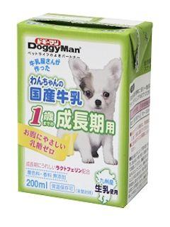 ドギーマン　わんちゃんの国産牛乳１歳までの成長期用　２００ｍＬ
