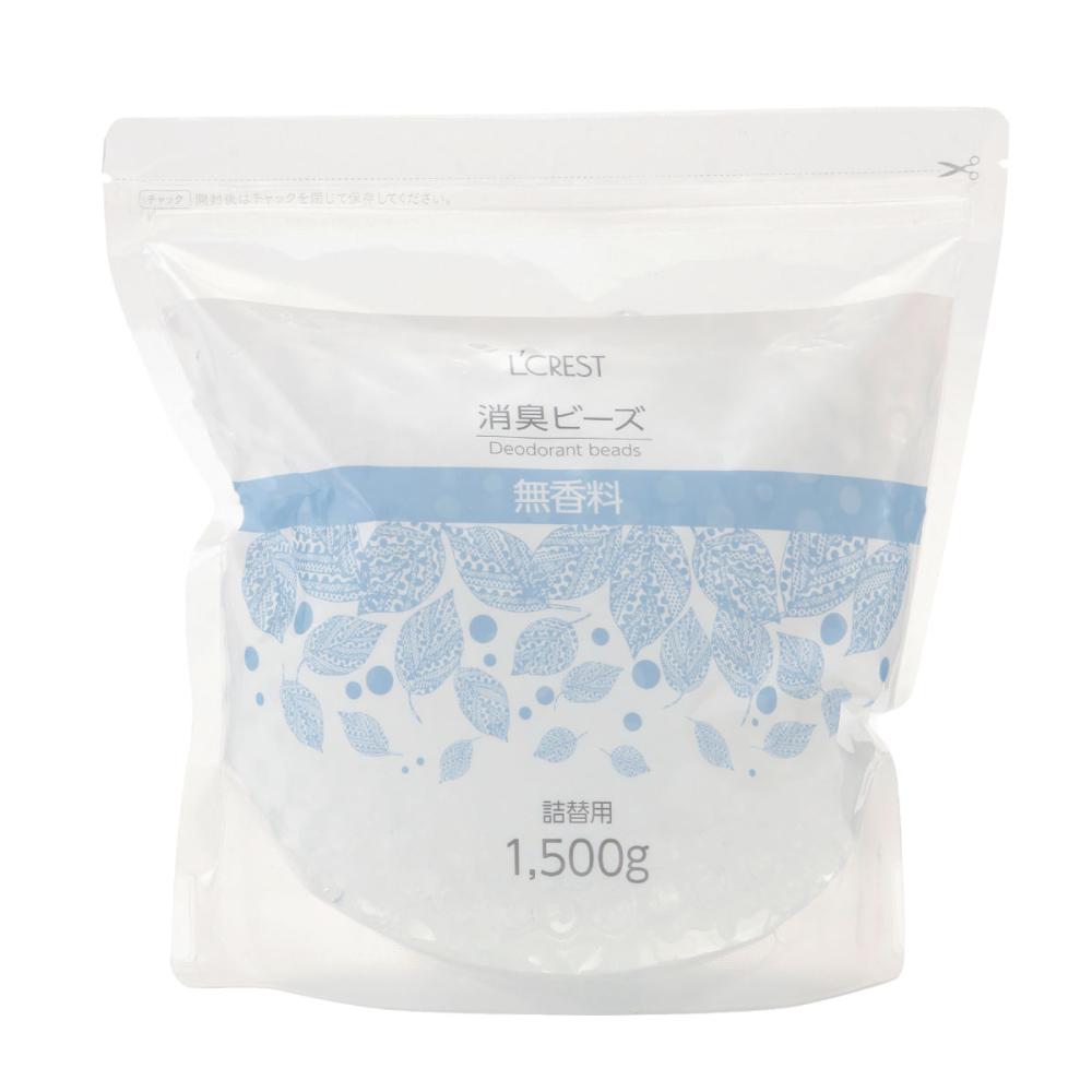 Ｌ’ＣＲＥＳＴ（ルクレスト）　消臭ビーズ　無香料　詰め替え用　１５００ｇ