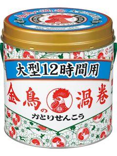 金鳥　金鳥の渦巻　大型１２時間用　４０巻入り　缶入り