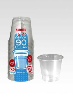 サンナップ　使い捨てコップ　ミニミニ　クリアーカップ　９０ｍＬ　３０個入り