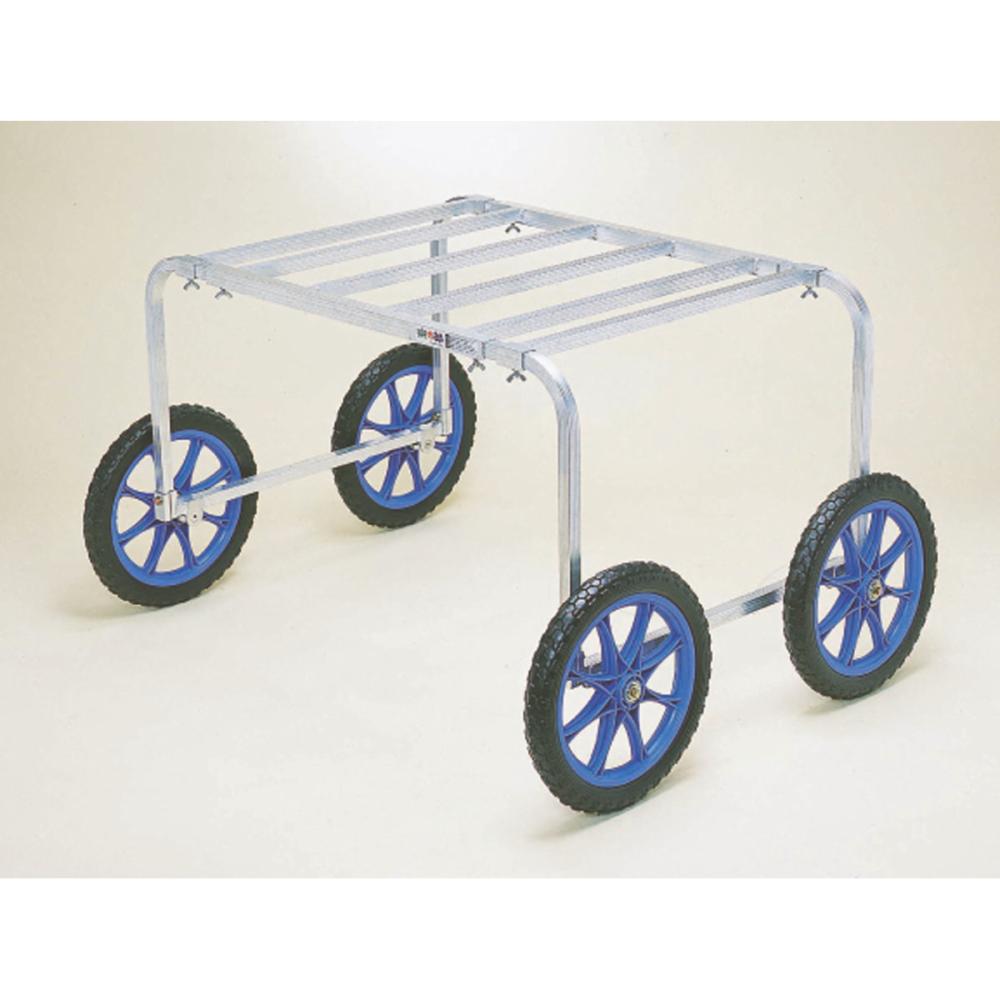 ハラックス　アルミ収穫・植付け用台車　楽太郎　ノーパンクタイヤ仕様　ＲＡ－８０