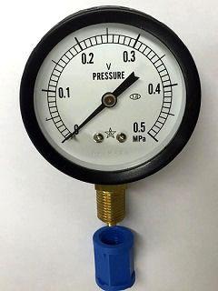 コネクター付圧力計　０．５ＭＰａ