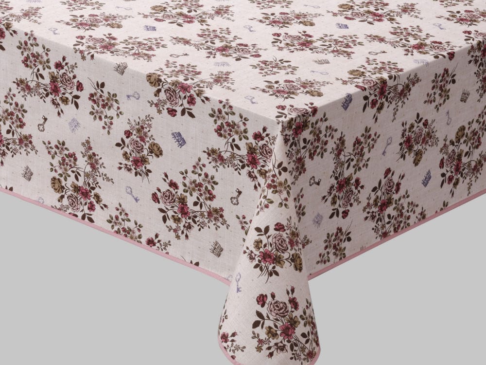 テーブルクロス　ジェノバ　ピンク