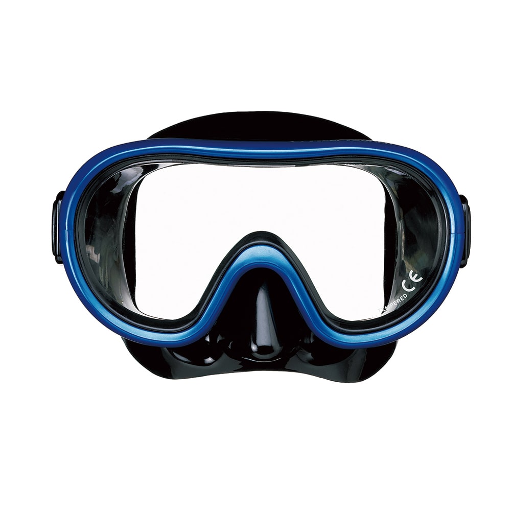 リーフツアラー　スノーケリング用１眼マスク　子ども用　マンタブルーブラック　ＲＭ１２ＪＺ