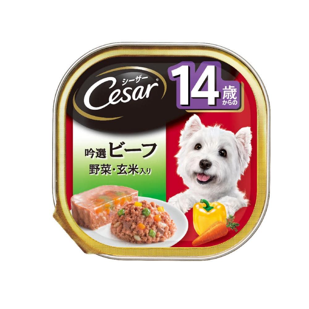 マース　シーザー　１４歳から　吟選ビーフ　野菜・玄米入り　１００ｇ