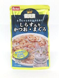 Ｐｅｔａｍｉ　猫貴族　かつお・まぐろ　しらす入り　７０ｇ