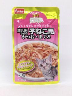 離乳期からの子猫用　かつお・まぐろ　７０ｇ