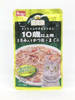 １０歳以上かつお・まぐろ　ささみ入り　７０ｇ