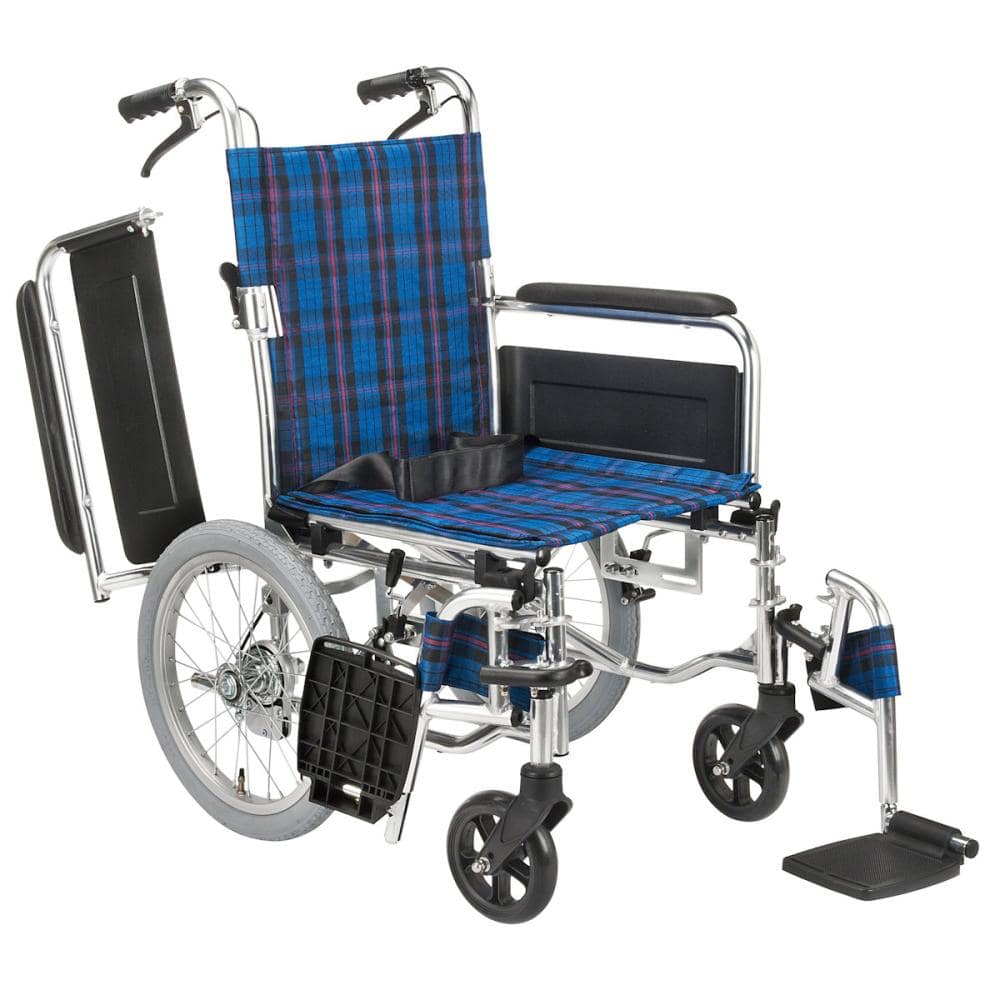 マキテック　車いす　多機能タイプ　介助式　グリーンチェック　ＫＳ７０－４０４３ＧＣ