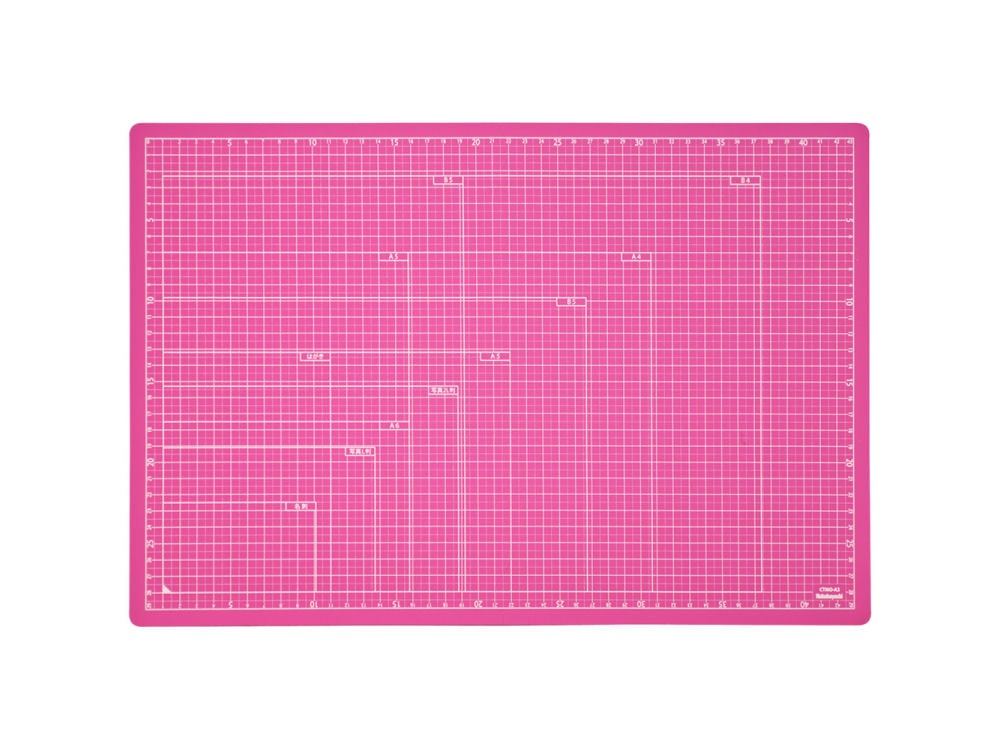 ナカバヤシ　折りたたみカッティングマット　Ａ３　ピンク