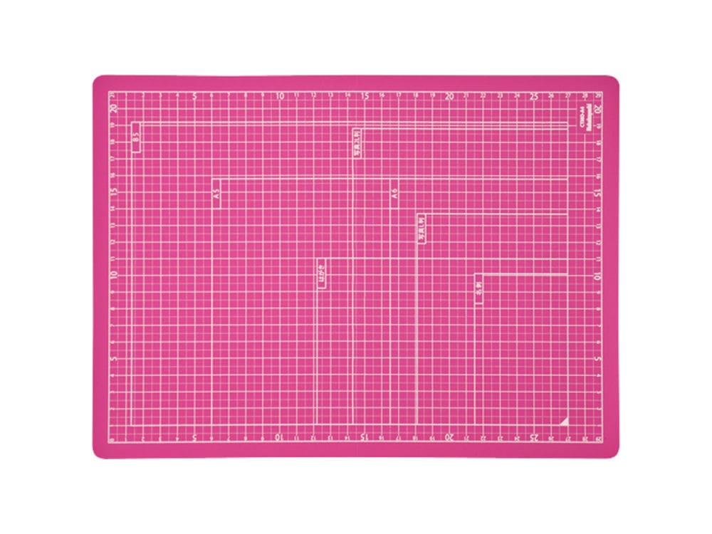 ナカバヤシ　折りたたみカッティングマット　Ａ４　ピンク