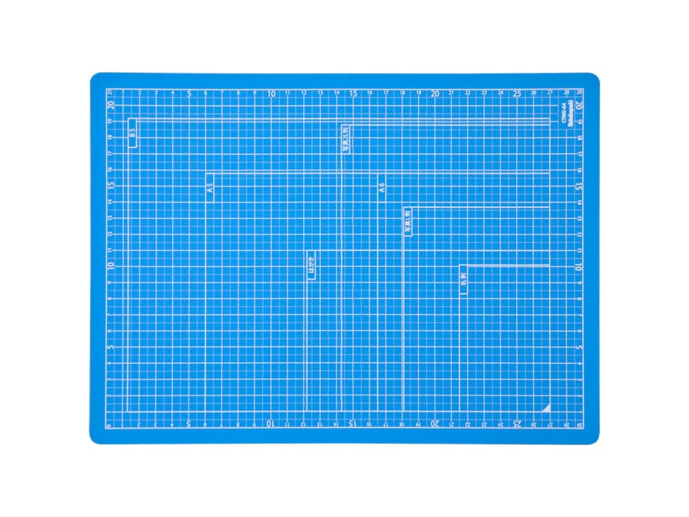 ナカバヤシ　折りたたみカッティングマット　Ａ４　スカイブルー