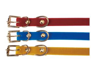 ＭＤ６０９２　ベルベット首輪　Ｍ　ブルー