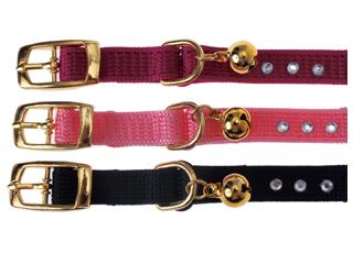 ＭＤ６０８１　猫用のびるカラー　Ｍ　ピンク