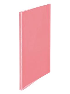 プラス　シンプルクリアーファイル　２０ポケット　ピンク
