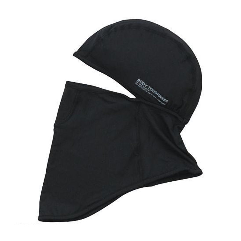 おたふく手袋　冷感消臭フルフェイスマスク　ブラック　ＪＷ－６１４