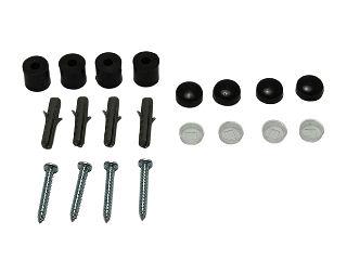 壁面用　パンチングボード止め具　黒