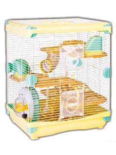 Ｐｅｔａｍｉ　ハムスターケージ　３段　イエロー　ＧＦ１０４２