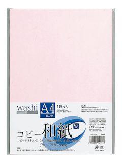 マルアイ　コピー和紙Ａ４ピンク　１５枚パック
