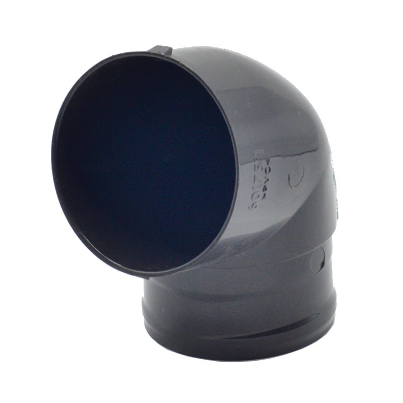 雨樋用　竪樋エルボ　７５度　６０　黒