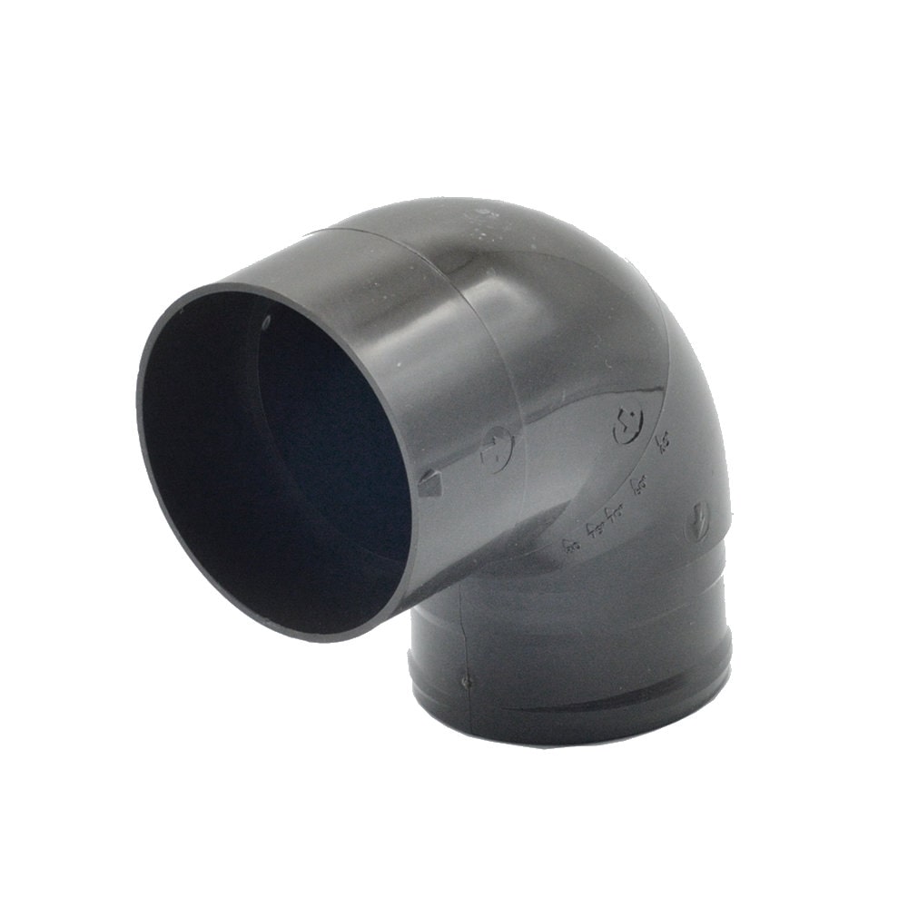 雨樋用　竪樋エルボ（自在）　６０　黒