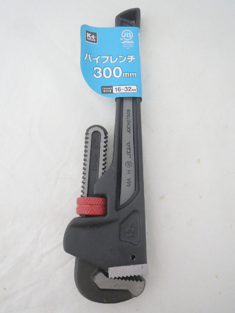 Ｋ＋ＪＩＳパイプレンチ　ＫＪ－Ｇ３００