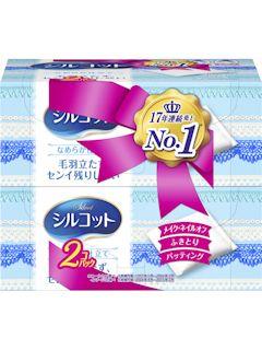 ユニ・チャーム　シルコット　なめらか仕立て　８２枚入×２個パック