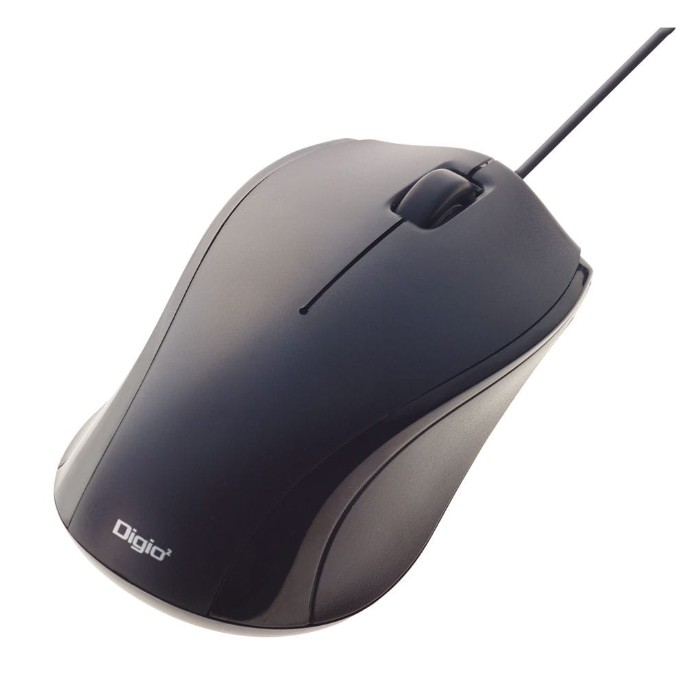 ナカバヤシ　有線静音３ボタンＢｌｕｅＬＥＤマウス　ブラック　ＭＵＳ－ＵＫＴ１０２ＢＫ