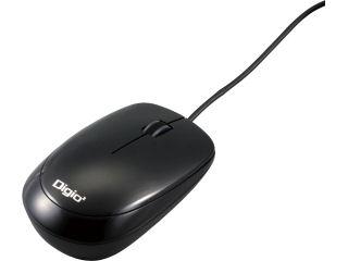 ナカバヤシ　光学式有線３ボタンマウス　ブラック　ＭＵＳＵＫＴ１１４ＢＫ