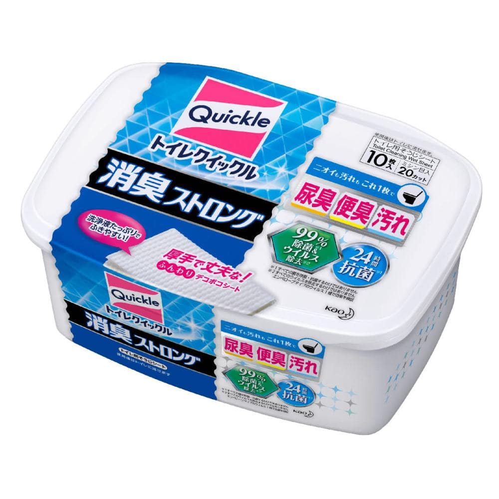 花王　トイレクイックル　消臭ストロング　本体　１０枚入り