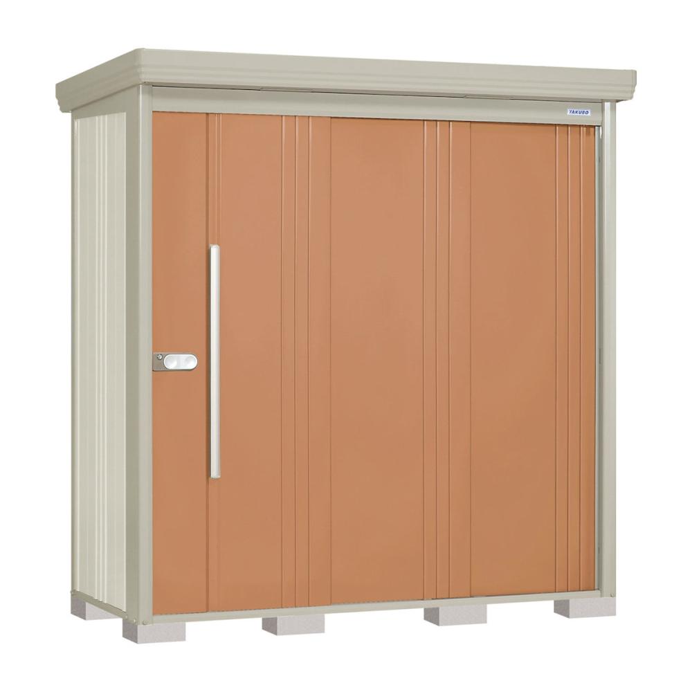 タクボ物置　Ｍｒ．ストックマン　ダンディ　間口２０２×奥行８９ｃｍ　背面棚タイプ　一般型・結露減少屋根　カーボンブラウン　ＮＤ－Ｚ２００８Ｂ