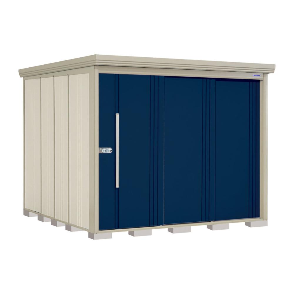 タクボ物置　Ｍｒ．ストックマン　ダンディ　間口２５３×奥行２６２ｃｍ　側面棚タイプ　一般型・標準屋根　トロピカルオレンジ　ＮＤ－２５２６ＹＴ