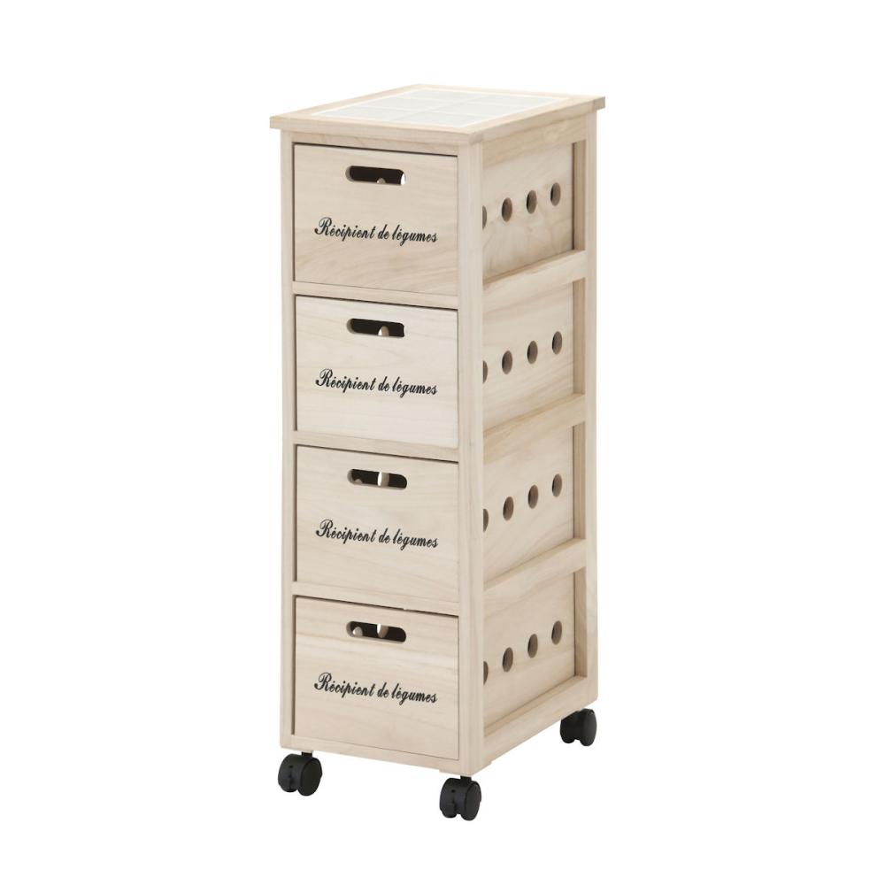 野菜ストッカー　４段