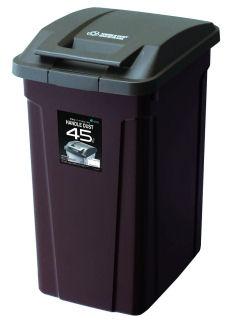 アスベル　ハンドルペール　ハンドル付　ロック　４５Ｌ　ブラウン