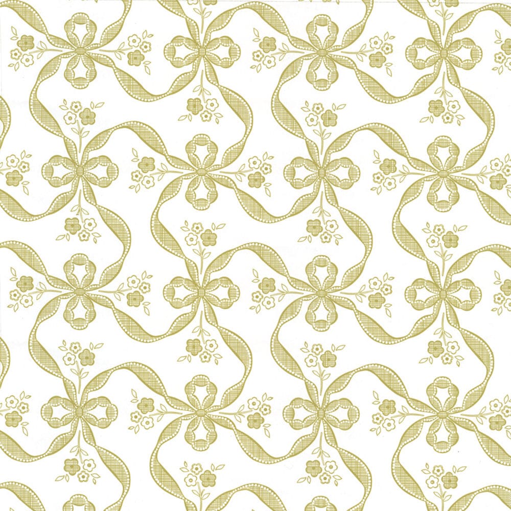 ササガワ　包装紙　フラールリボン　半才　白　金　５０枚入り